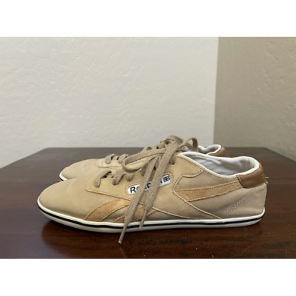 Reebok Mens Athletic Shoes Brown Low Top Lace Up Retro  Sneakers Size 8